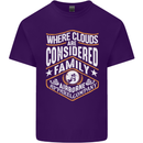 Skydiving Clouds Are Family Skydiver Mens Cotton T-Shirt Tee Top Purple