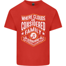 Skydiving Clouds Are Family Skydiver Mens Cotton T-Shirt Tee Top Red