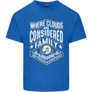 Skydiving Clouds Are Family Skydiver Mens Cotton T-Shirt Tee Top Royal Blue