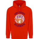 Sloth Anything I Can Do Slower Funny Mens 80% Cotton Hoodie Bright Red