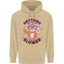 Sloth Anything I Can Do Slower Funny Mens 80% Cotton Hoodie Sand