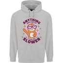 Sloth Anything I Can Do Slower Funny Mens 80% Cotton Hoodie Sports Grey