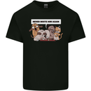 Sloth Board Games Funny Mens Cotton T-Shirt Tee Top Black