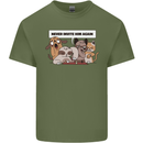 Sloth Board Games Funny Mens Cotton T-Shirt Tee Top Military Green
