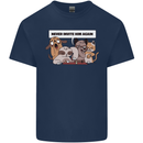 Sloth Board Games Funny Mens Cotton T-Shirt Tee Top Navy Blue