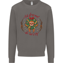 Sloth Eat Sleep & Be Merry Funny Christmas Mens Sweatshirt Jumper Charcoal