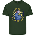 Sloth I'm Not Slow Funny Gaming Gamer Mens Cotton T-Shirt Tee Top Forest Green
