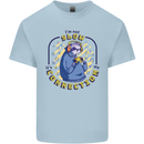 Sloth I'm Not Slow Funny Gaming Gamer Mens Cotton T-Shirt Tee Top Light Blue