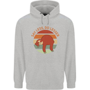 Sloth Say Less Do Lesser Funny Slogan Childrens Kids Hoodie Sports Grey