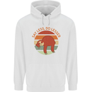 Sloth Say Less Do Lesser Funny Slogan Childrens Kids Hoodie White
