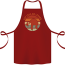 Sloth Say Less Do Lesser Funny Slogan Cotton Apron 100% Organic Maroon