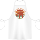 Sloth Say Less Do Lesser Funny Slogan Cotton Apron 100% Organic White