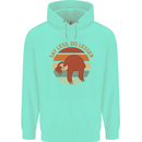 Sloth Say Less Do Lesser Funny Slogan Mens 80% Cotton Hoodie Peppermint