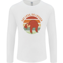 Sloth Say Less Do Lesser Funny Slogan Mens Long Sleeve T-Shirt White