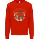 Sloth Say Less Do Lesser Funny Slogan Mens Sweatshirt Jumper Bright Red