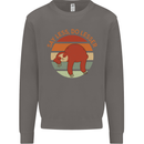 Sloth Say Less Do Lesser Funny Slogan Mens Sweatshirt Jumper Charcoal