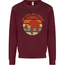 Sloth Say Less Do Lesser Funny Slogan Mens Sweatshirt Jumper Maroon