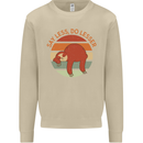 Sloth Say Less Do Lesser Funny Slogan Mens Sweatshirt Jumper Sand