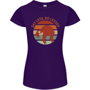 Sloth Say Less Do Lesser Funny Slogan Womens Petite Cut T-Shirt Purple