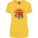 Sloth Say Less Do Lesser Funny Slogan Womens Wider Cut T-Shirt Yellow