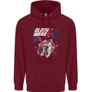 Sloth Wars Funny TV & Movie Parody Childrens Kids Hoodie Maroon