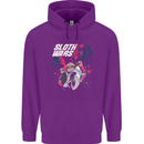 Sloth Wars Funny TV & Movie Parody Childrens Kids Hoodie Purple