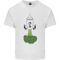 Smoked Broccoli Mens Cotton T-Shirt Tee Top White