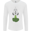 Smoked Broccoli Mens Long Sleeve T-Shirt White