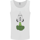 Smoked Broccoli Mens Vest Tank Top White