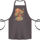 Snail Playing Guitar Rock Music Guitarist Cotton Apron 100% Organic Dark Grey