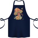 Snail Playing Guitar Rock Music Guitarist Cotton Apron 100% Organic Navy Blue