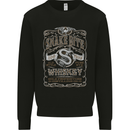 Snakebite Whiskey Whisky Biker Motorcycle Mens Sweatshirt Jumper Black