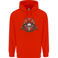 Sniper Ace One Shot Kill Para Marine Army Mens 80% Cotton Hoodie Bright Red