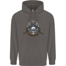 Sniper Ace One Shot Kill Para Marine Army Mens 80% Cotton Hoodie Charcoal