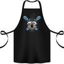 Snowboard Skull Snowboarding Snowboarder Cotton Apron 100% Organic Black