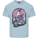 Some Girls Chase Funny Biker Motorcycle Kids T-Shirt Childrens Light Blue