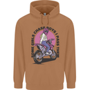 Some Girls Chase Funny Biker Motorcycle Mens 80% Cotton Hoodie Caramel Latte