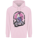 Some Girls Chase Funny Biker Motorcycle Mens 80% Cotton Hoodie Light Pink