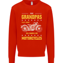 Some Grandpas Funny Biker Motorcycle Bike Kids Sweatshirt Jumper Bright Red