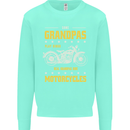 Some Grandpas Funny Biker Motorcycle Bike Kids Sweatshirt Jumper Peppermint