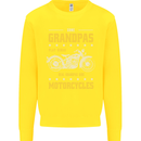 Some Grandpas Funny Biker Motorcycle Bike Kids Sweatshirt Jumper Yellow