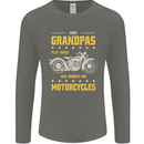 Some Grandpas Funny Biker Motorcycle Bike Mens Long Sleeve T-Shirt Charcoal