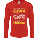 Some Grandpas Funny Biker Motorcycle Bike Mens Long Sleeve T-Shirt Red