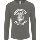 Son of Odin Valhalla Viking Norse Mythology Mens Long Sleeve T-Shirt Charcoal