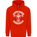 Sons of Santa Biker Motorcycle Christmas Mens 80% Cotton Hoodie Bright Red
