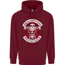Sons of Santa Biker Motorcycle Christmas Mens 80% Cotton Hoodie Maroon