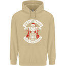Sons of Santa Biker Motorcycle Christmas Mens 80% Cotton Hoodie Sand