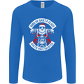 Sons of Santa Biker Motorcycle Christmas Mens Long Sleeve T-Shirt Royal Blue