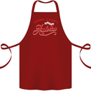 Sorry, I Don't Speak Assholian Funny Slogan Cotton Apron 100% Organic Maroon