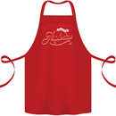 Sorry, I Don't Speak Assholian Funny Slogan Cotton Apron 100% Organic Red